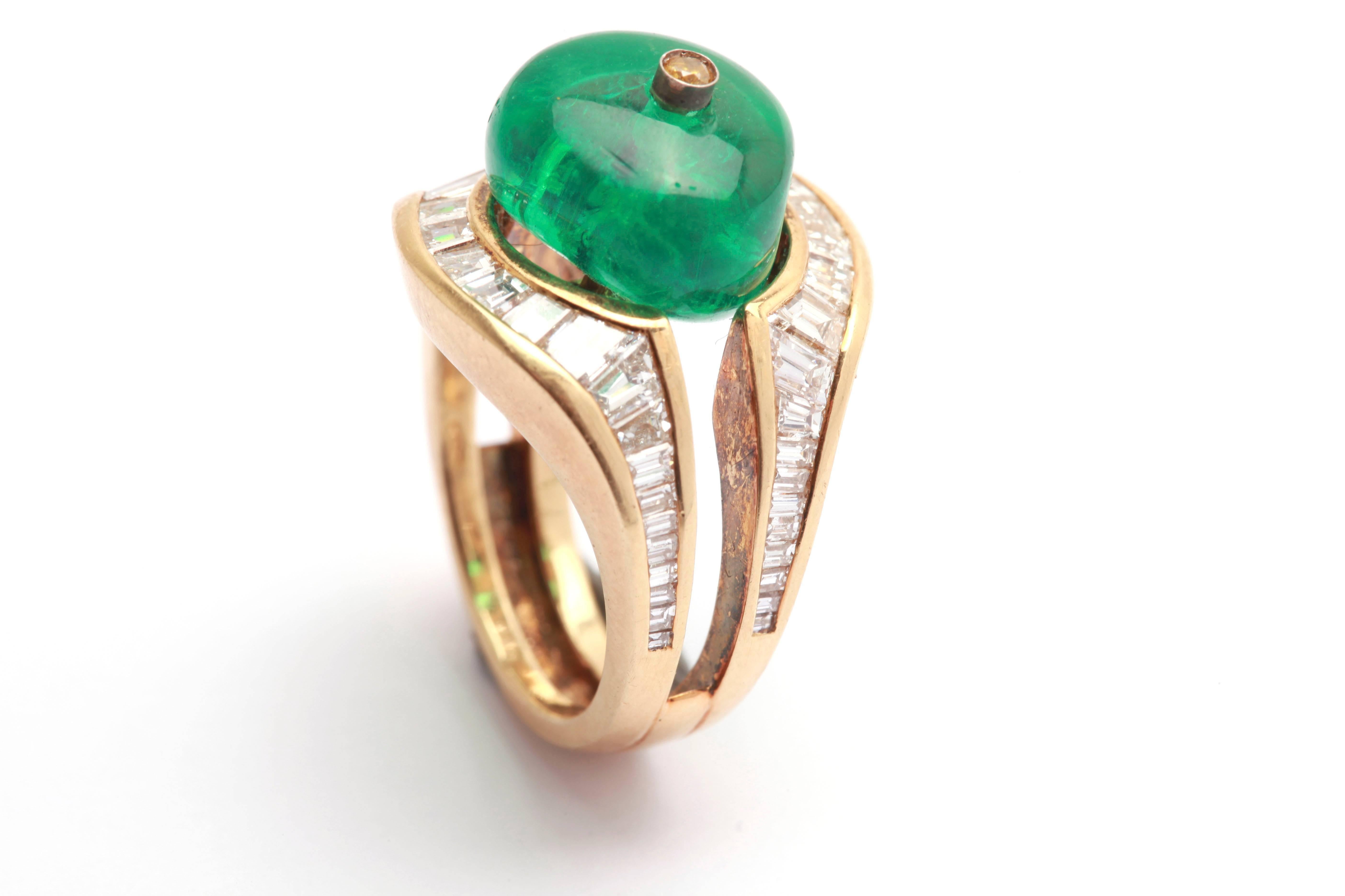 unusual emerald rings