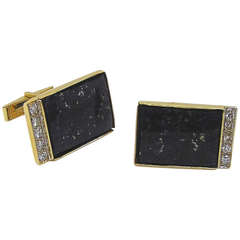 Lapis Lazuli Diamond Cufflinks