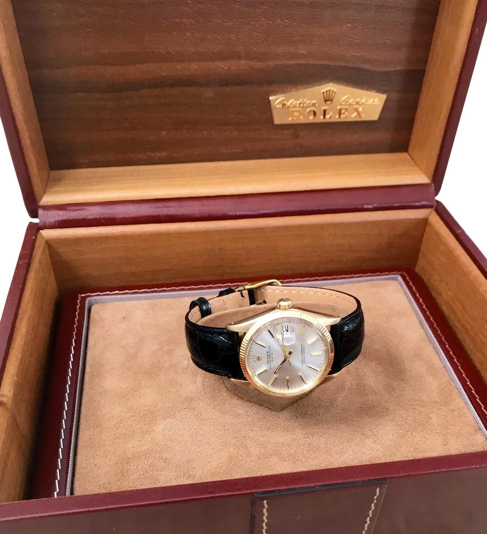 rolex oyster perpetual datejust 18 karat gold