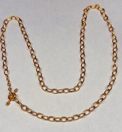 Collana a maglie "Tiny Volterra" di Elizabeth Locke Jewels - 22" in oro giallo 19 carati