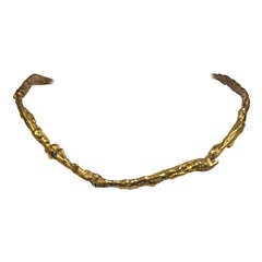 Luigi Scialanga Bronze and Gemstone Necklace