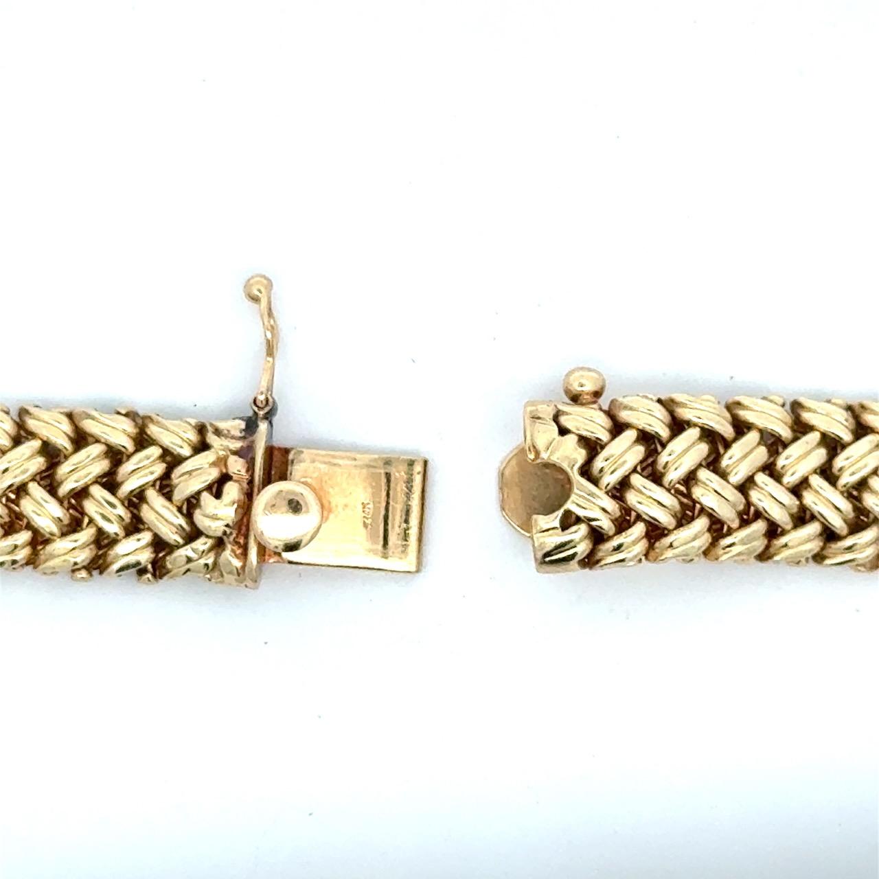 Collar de oro de 14 quilates de los años 60 en venta 3