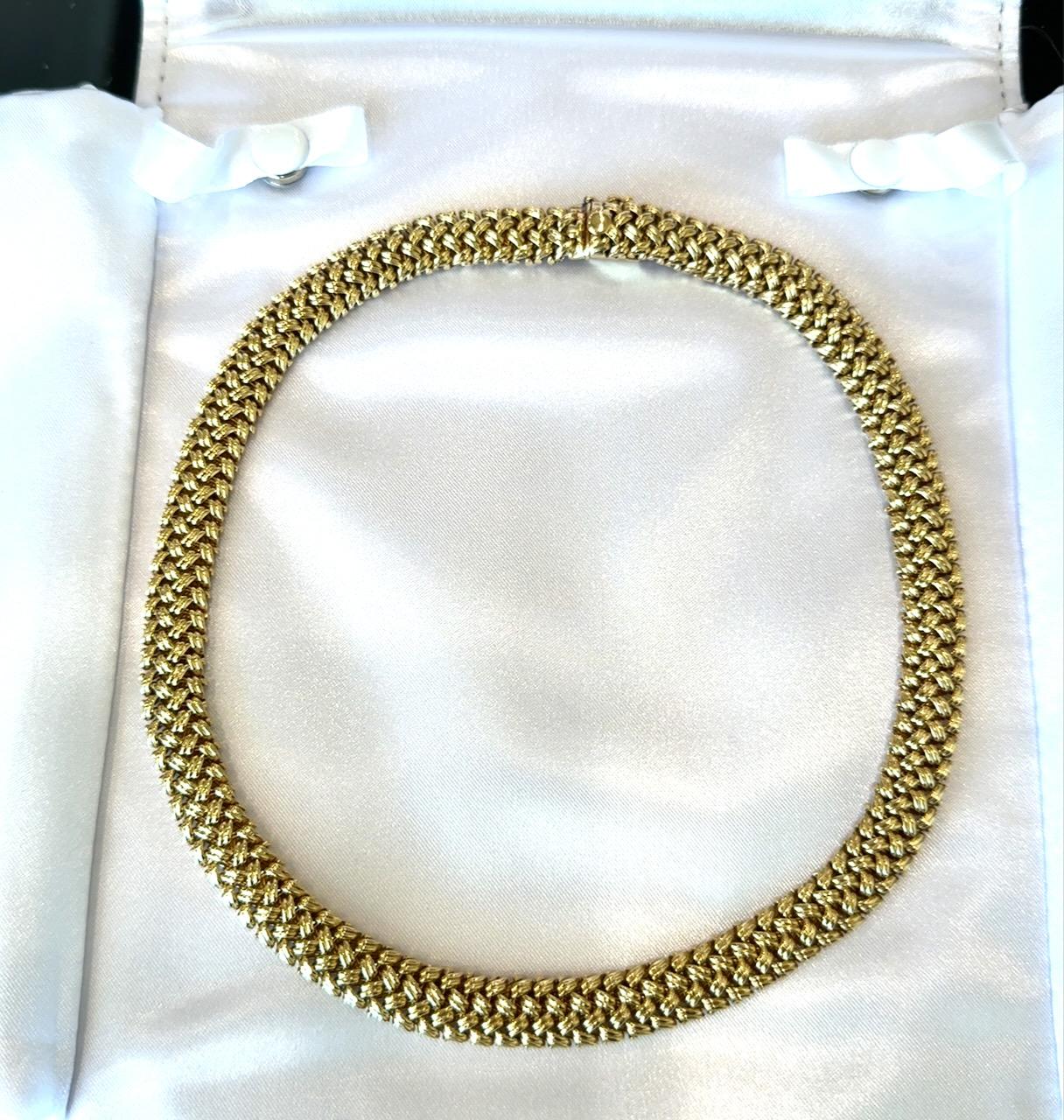 Collar de oro de 14 quilates de los años 60 en venta 4