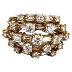 2.50CT Diamond 18KT Gold Vintage Cocktail Ring