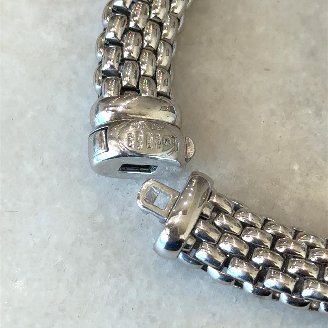 Fope Bracciale flessibile A Link in oro bianco 18 carati in vendita 6