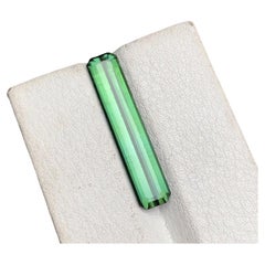 Rara gemma verde allungata taglio smeraldo di tormalina naturale sfusa, 5,15 Ct-Afg