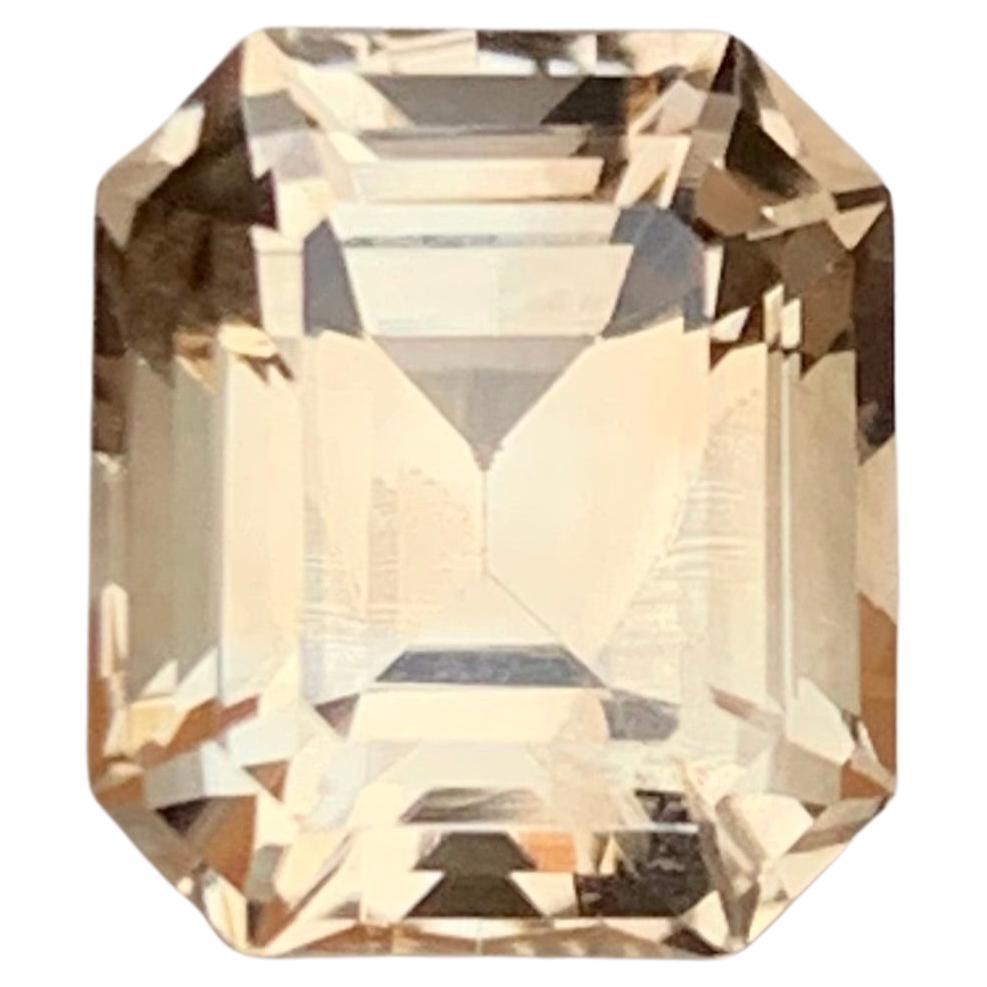 Goldener Pfirsich Natürlicher Imperial-Topas Edelstein, 3,35 Karat Schritt Smaragdschliff-Pakistan