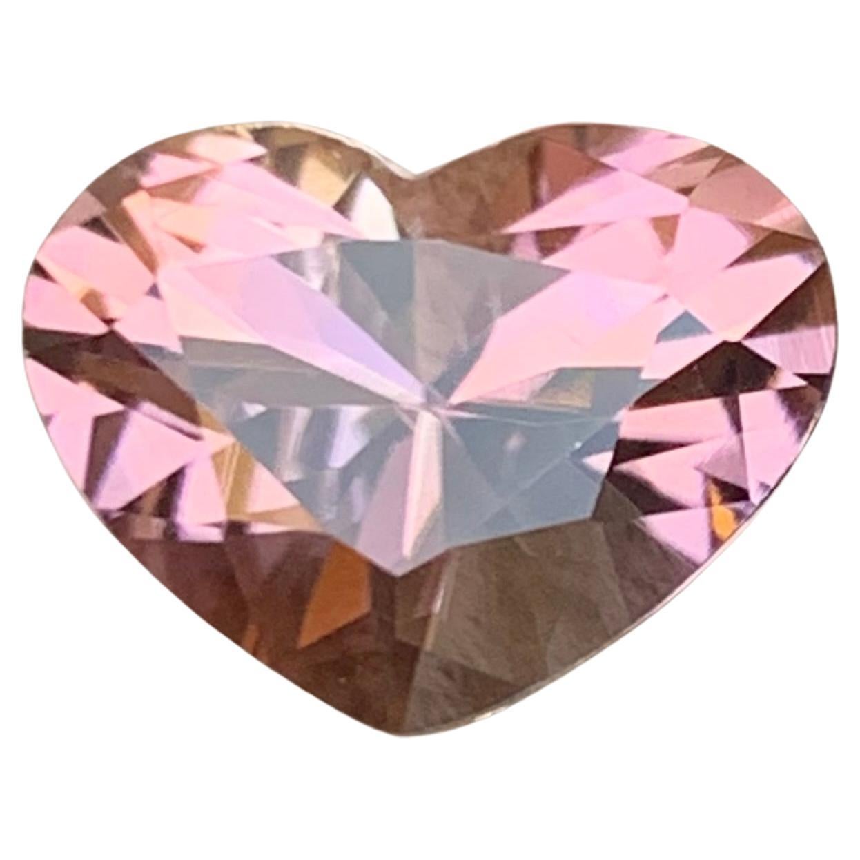 Brownish Peachy Pink Hue Tourmaline 4.95 Ct Pear Cut Natural Loose Gemstone For Sale