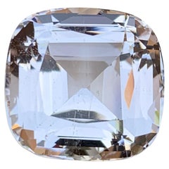 Pale Peachy Pink Hue Natural Morganite Anhänger, Ring Edelstein 16 Ct Cushion Cut