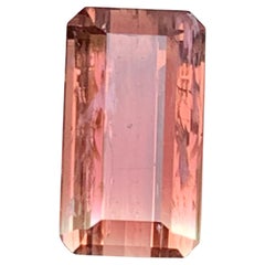 Pink 
Light Golden Hue Bicolor Natural Tourmaline Ring, Pendant Gemstone 6.10Ct