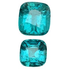 Vivid Blue Natürlicher Turmalin Lose Edelsteine 4.35 Ct Cushion Cut für Schmuck