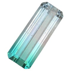 Neon Blue Bicolor Natural Tourmaline Ring, Necklace Pendant Gemstone 11.75 Ct