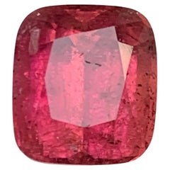Reddish Pink Rubellite Tourmaline 6.95 Ct Cushion Cut Natural Loose Gemstone