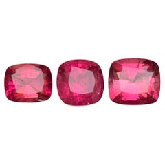 Gemme sciolte di tormalina rubellite naturale rosa rossastra 3,20 carati a cuscino - Gioielli