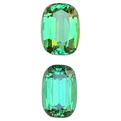 Vibrant Green Natural Tourmaline Loose Gemstones Set 3.35 Ct for Ring, Earrings