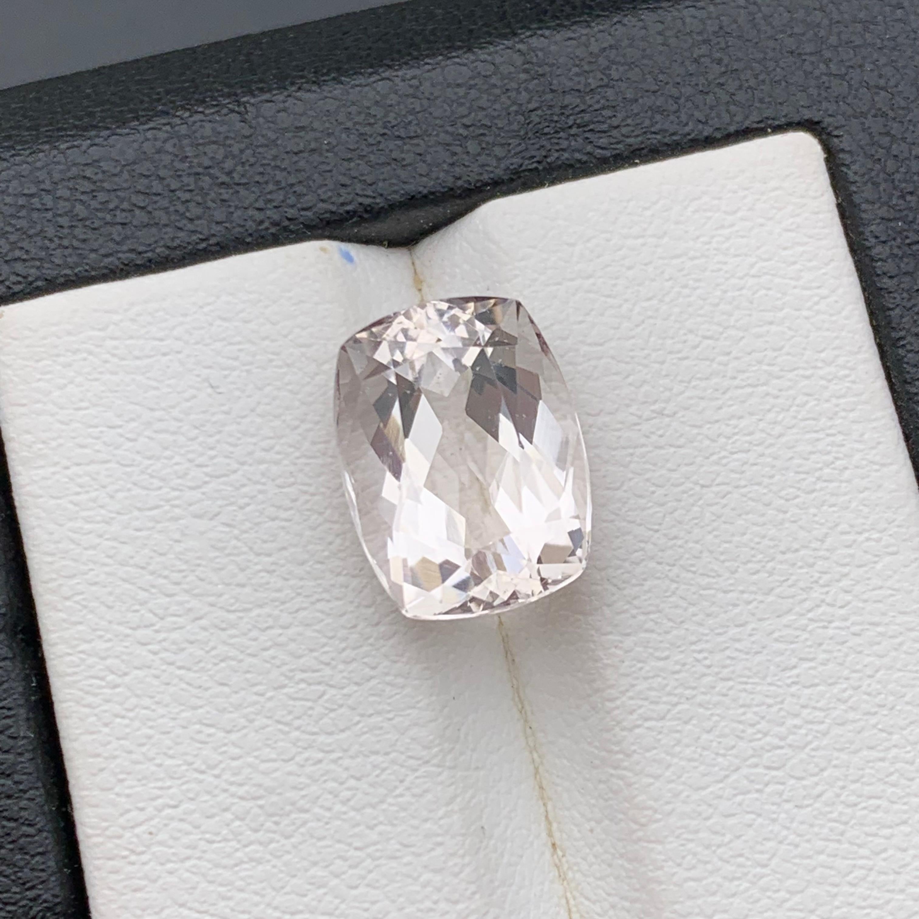 Pastell Pfirsich rosa natürlichen Morganit Ring lose Edelstein 6,45 ct für Schmuck im Angebot 4