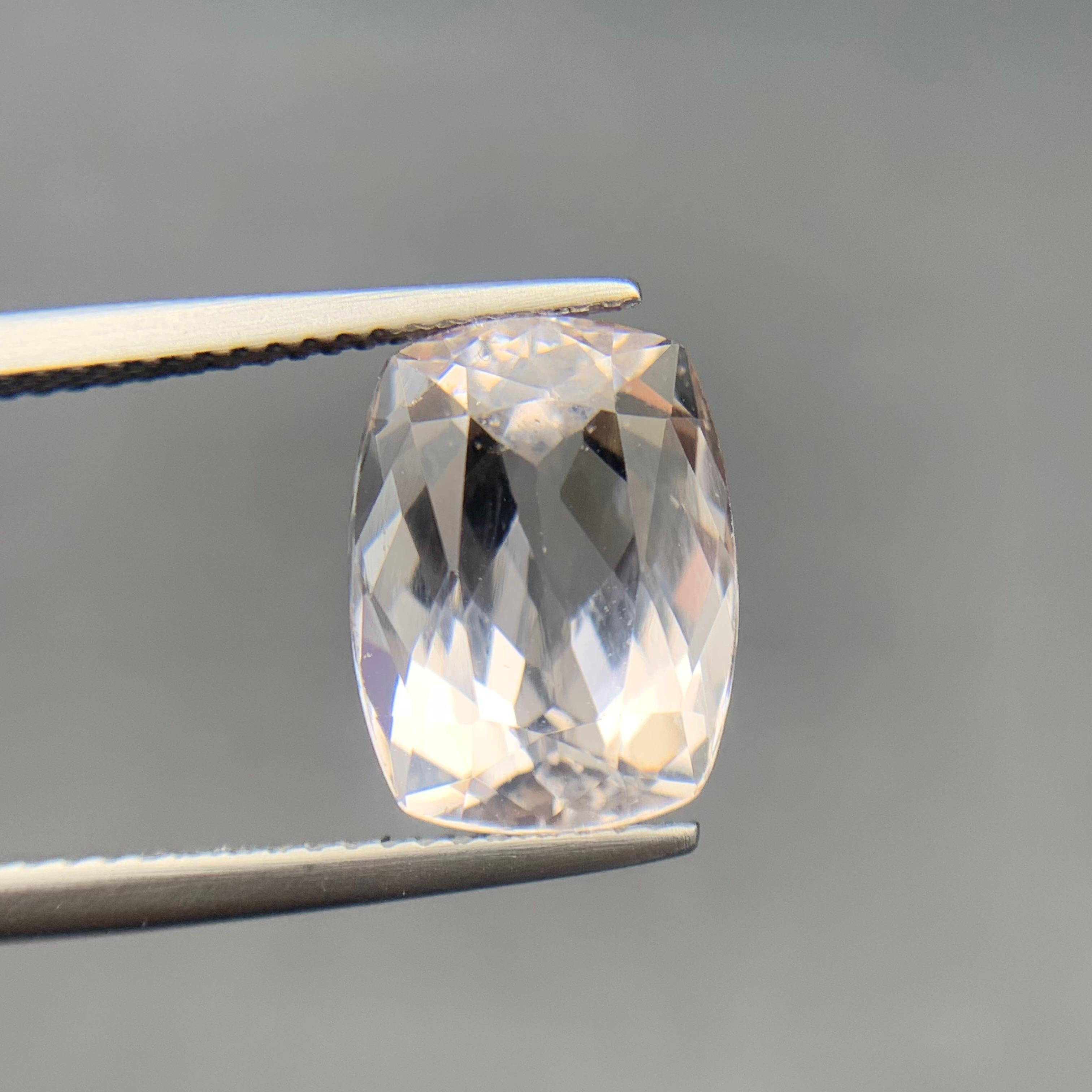 Pastell Pfirsich rosa natürlichen Morganit Ring lose Edelstein 6,45 ct für Schmuck im Angebot 6