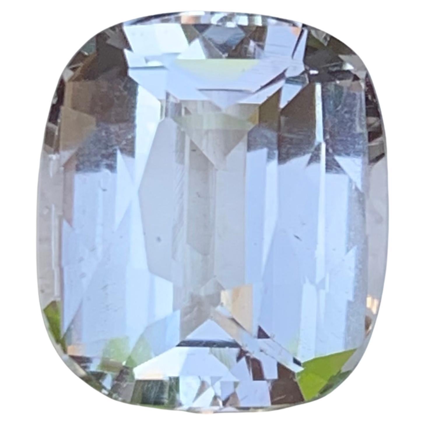 Blasser Pfirsich rosa Farbton Natürlicher Morganit Ring Lose Edelstein 6,10 Ct Kissenschliff