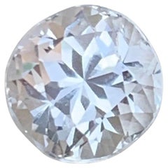 Weißer natürlicher Morganit Ring Lose Edelstein 2.05 Ct Rund Brillant-Schliff-Schmuck