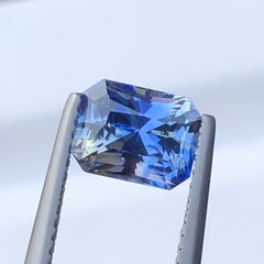 ICA Certified Natural Blue Sapphire 2.08 Ct Octagon Cut Loose Gemstone for Ring