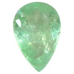 6.70 Carat Natural Green Paraiba Tourmaline Pear Cut Loose Gemstone for Ring