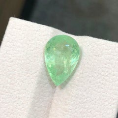 6.70 Carat Natural Green Paraiba Tourmaline Pear Cut Loose Gemstone for Ring