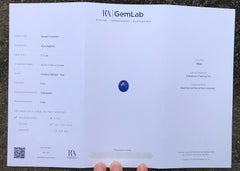 ICA Certified Natural Blue Sapphire 5.12 Carat Oval Cut Loose Gemstone for Ring