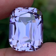 Pietra preziosa sfusa da 26,33 carati, kunzite naturale rosa-violaceo, taglio a cuscino, per pendente