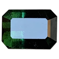 8.33 Carat Bicolor Natural Tourmaline Emerald Cut Loose Gemstone for Ring