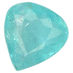 1.22 Ct Bluish Green Natural Paraiba Tourmaline Pear Cut Loose Gemstone for Ring