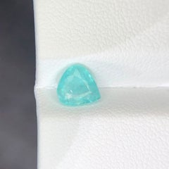 1.22 Ct Bluish Green Natural Paraiba Tourmaline Pear Cut Loose Gemstone for Ring