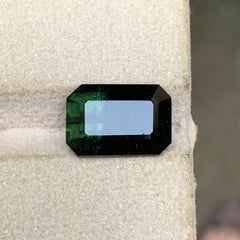 7.50 Carat Bicolor Natural Tourmaline Emerald Cut Loose Gemstone for Ring