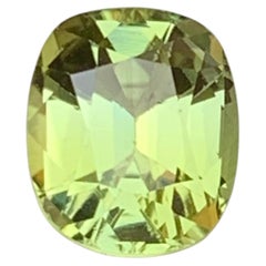Natural Canary Yellow Tourmaline 2.31 Carat Cushion Cut Loose Gemstone for Ring