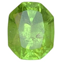 Yellowish Green Natural Peridot 2.97 Ct Octagon Cut Loose Gemstone for Ring