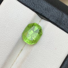 Yellowish Green Natural Peridot 2.97 Ct Octagon Cut Loose Gemstone for Ring