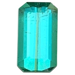Natural Lagoon Green Tourmaline 2.57 Carat Emerald Cut Loose Gemstone for Ring
