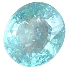 Certified Blue Green Natural Paraiba Tourmaline 1.11 Ct Oval Cut Loose Gemstone