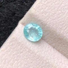 Certified Blue Green Natural Paraiba Tourmaline 1.11 Ct Oval Cut Loose Gemstone