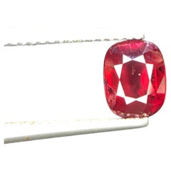 Certified Pigeon Blood Natural Ruby 2.03 Ct Cushion Cut Loose Gemstone for Ring