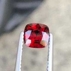Deep Red Natural Spinel 1.25 Carat Cushion Cut Loose Gemstone for Ring — Burma