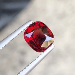 Deep Red Natural Spinel 1.25 Carat Cushion Cut Loose Gemstone for Ring — Burma