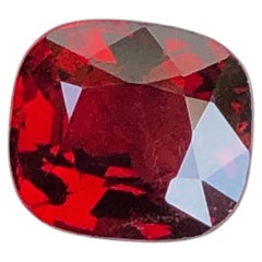 Deep Red Natural Spinel 1.25 Carat Cushion Cut Loose Gemstone for Ring — Burma
