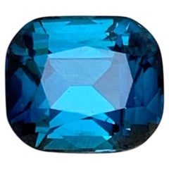 Ink Blue Natural Tourmaline 1.87 Carat Cushion Cut Loose Gemstone for Ring