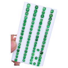 40.45 Carat Vivid Green Natural Tsavorite Garnet Oval Cut Loose Gemstones Parcel