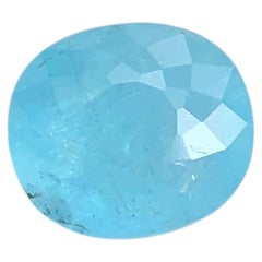 2.20Ct Greenish Blue Natural Paraiba Tourmaline Oval Cut Loose Gemstone for Ring