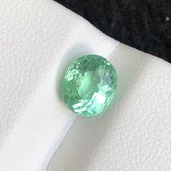 Certified Blue Green Natural Paraiba Tourmaline 1.85 Ct Oval Cut Loose Gemstone