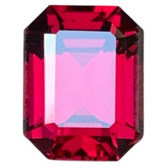 Granato rodolite naturale rosa-rossastro, 3,14 ct, taglio smeraldo, pietra preziosa sfusa per anello