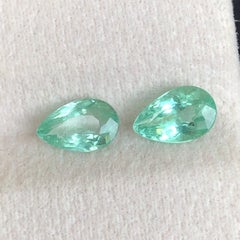 1.90 Carat Bluish Green Natural Paraiba Tourmaline Pear Cut Loose Gemstones