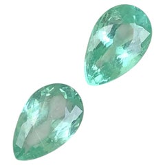 1.90 Carat Bluish Green Natural Paraiba Tourmaline Pear Cut Loose Gemstones