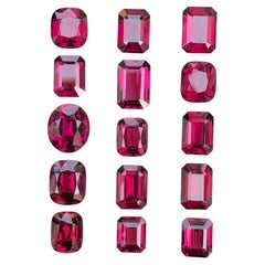 74.10 Ct  Deep Purplish Pink Natural Malaya Garnet Mix Cut Loose Gemstone Parcel